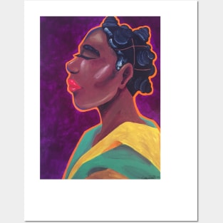 Woman With Bantu Knots Posters and Art